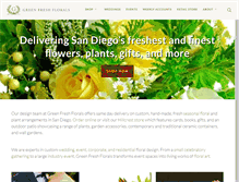 Tablet Screenshot of greenfreshflorals.com